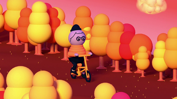 i ride my bike when the air is crispy